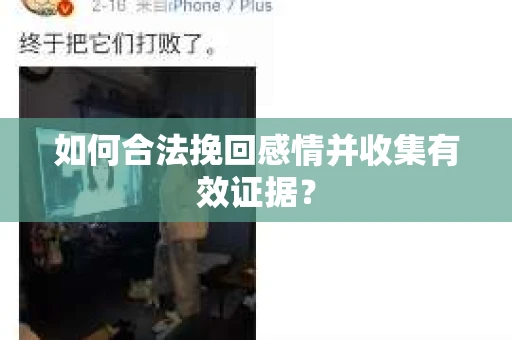 如何合法挽回感情并收集有效证据? 如何合法挽回感情并收集有效证据?