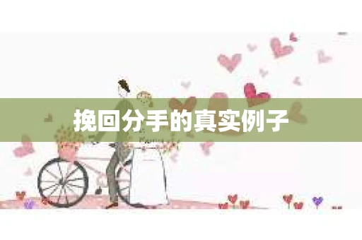 挽回分手的真实例子