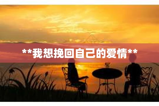 **我想挽回自己的爱情**