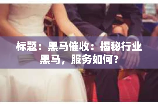 标题：黑马催收：揭秘行业黑马，服务如何？