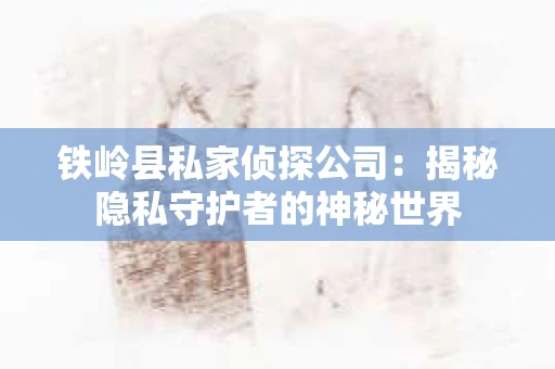 铁岭县私家侦探公司：揭秘隐私守护者的神秘世界