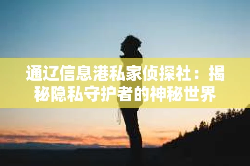 通辽信息港私家侦探社：揭秘隐私守护者的神秘世界