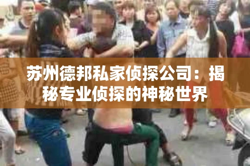 苏州德邦私家侦探公司：揭秘专业侦探的神秘世界