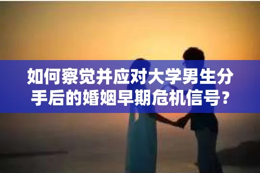 如何察觉并应对大学男生分手后的婚姻早期危机信号？